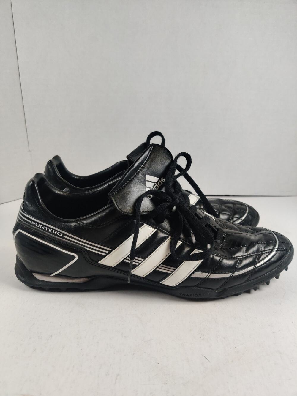 Adidas Puntero Indoor Soccer Turf Shoes Men's Size 10.5 Black White - G42042
